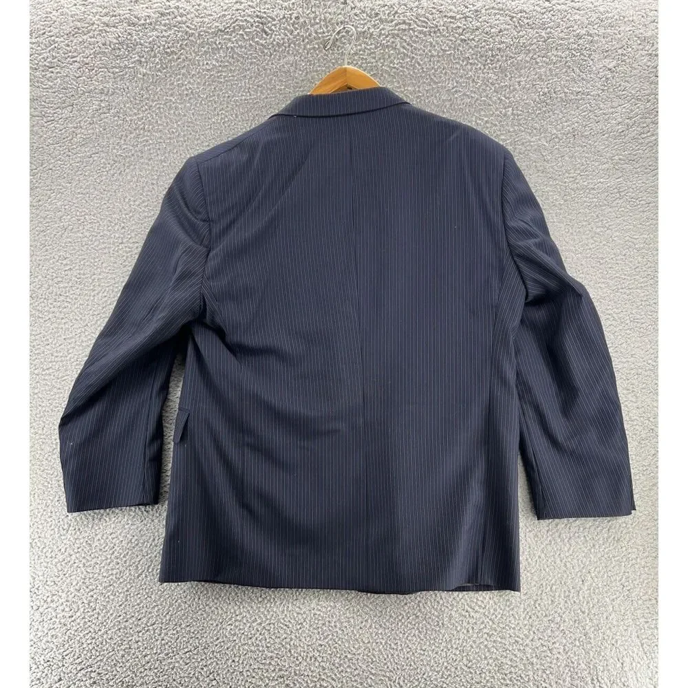 Daniel Cremieux Performance Loro Piana 44S Blue Sports Coat Blazer‎ Stripe ITALY